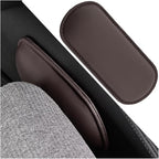 Mandark Car Knee Cushion Pad, Leather Memory Foam Vehicle Door Armrest Pillow for Leg Elbow, Comfort Auto Interior Center Console Thigh Support Mat Accessories, Universal for Most Cars (Brown)