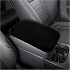 Fluffy Car Armrest Cover, Universal Car Center Console Pad, Car Armrest Seat Box Cover Decor Accessories For Women Men, Armrest Seat Box Cover Protector For Most Vehicle, SUV, Truck, Car (Black)