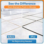 Dark Gray Grout Paint Pen Tile Grout Colorant & Sealer Marker, Quick-Dry, Ideal for Bathroom, Shower, Kitchen Tiles Restores Grout Lines, 3 Adjustable Tips (2-3 mm)