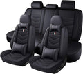 Car Seat Cover for Chevrolet Camaro 2000-2024, Durable Wear Resistant Waterproof Vehicle Cushion Cover, Breathable No Odor Premium Leather Vehicle Seat Covers.(Luxury,Black)