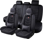 Car Seat Cover for Chevrolet Camaro 2000-2024, Durable Wear Resistant Waterproof Vehicle Cushion Cover, Breathable No Odor Premium Leather Vehicle Seat Covers.(Luxury,Black)