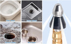 Pressure Washer Sewer Jetter Nozzle with Stainless Steel,3/8'' Quickly Connector, 5000 PSI Orifice 6.5