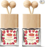 Car Air Freshener | Strawberry Pond Cake Scented Car Fresheners for Women & Men | Long Lasting Fragrance Car Scents | Air Diffuser with Car Vent Clip (2 Pack)