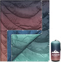 zzlamb Camping Blanket for Cold Weather,Outdoor Puffy Blanket Portable Down Alternative,Windproof Warm Cloak with Snaps,Cozy Quilt Backpacking Picnic RV Travel Plane Car Hammock Beach Climbing