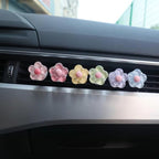 6 Pcs Daisy Flower Air Vent Clip Air Freshener Outlet Clip Charm Car Interior Decor Accessories for Women Girls Christmas Gifts Cute Car Decor for Girls Women