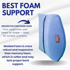Back-Huggar® The Original Lumbar Cushion (Bucket Style) - Blue