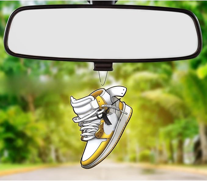 Rawan Car Air Freshener, Sneaker for Women, Men & Kids - Decor Hanging Fresheners for Car Interior & Home - 4 Pack