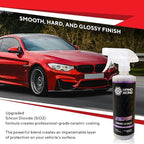 Nano Bond Hydrophobic Spray Ceramic Detailer - SiO2 Coating for Cars, RVs, Boats, Motorcycles, & ATVs, Headlight Restoration Kit Included, Professional Grade Sealant, Made In USA, 16 Fl Oz