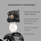 Car Air Fresheners Pilot Bear Cute Car Diffuser Rotating Propeller Cartoon Automotive Air Outlet Car Perfume Decoration (Pilot Bear)
