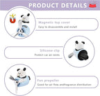 Car Air Fresheners Cute Cartoon White Puppy Pilot Car Diffuser Rotating Propeller Automotive Air Outlet Fan Creative Car Perfume Decoration Funny Car Interior Accessories