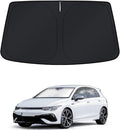KUST Windshield Sun Shade for Volkswagen VW Golf Mk8 2022 2023 2024 2025 2026 Front Window Accessories Sunshade Sun Protector Foldable Blocks Sun UV Rays