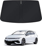 KUST Windshield Sun Shade for Volkswagen VW Golf Mk8 2022 2023 2024 2025 2026 Front Window Accessories Sunshade Sun Protector Foldable Blocks Sun UV Rays