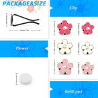 Daisy Cute Car Decoration Flower Vent Clip - Air Conditioning Outlet Clip - Colorful Car Accessory Set, SCENTED-Mixed