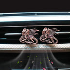 Dragon Car Vent Clips Car Air Freshener 2pcs Dragon Car Accessories for Women Copper Anime Car Interior Decor Refillable Car Diffuser for Essential Oil