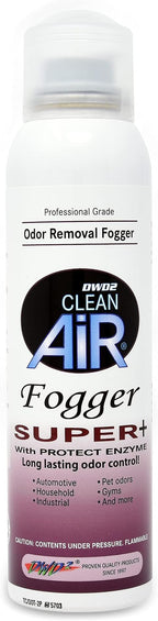 Clean Air Odor Removal Fogger Super Plus – Enzyme-Based Interior Odor Control for Cars, Homes & Enclosed Spaces, Plant-Based, Non-Toxic, Powerful Formula for Air Freshening