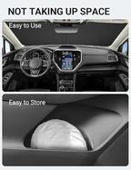 Proadsy 2026 Upgrade Windshield Sunshade Custom for 2019-2025 2026 Subaru Ascent 4-Layer Front Window Shade Reflective Heat UV Protector Foldable Sun Shade Visor Car Accessories