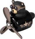 LUTER Bear Air Vent Clip, Bear Car Air Freshener Cute Car Diffuser Rotating Decorations Interior Aesthetic Car Air Freshener Propeller Vent Clip for Women Men