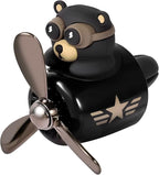 LUTER Bear Air Vent Clip, Bear Car Air Freshener Cute Car Diffuser Rotating Decorations Interior Aesthetic Car Air Freshener Propeller Vent Clip for Women Men