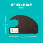 ulu Lagoon Hanging Car Air Freshener | Tropical Beach Coconut Surf Wax Scent Mini Wave | Long Lasting Car Freshener, Closet and Beyond | Made In USA | 3 Pack (Black)