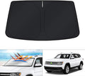 KUST Windshield Sun Shade for Volkswagen Atlas Accessories 2018-2024 2025 2026 VW Atlas Cross Sport Sunshade Foldable Sun Visor Protector Blocks UV Rays Keep Your Car Cooler