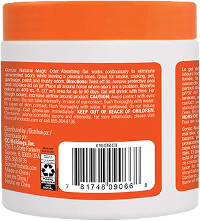 Natural Magic 4119DEA Odor Absorbing Gel, Scentillating Citrus, 14 oz Jar (Pack of 4)