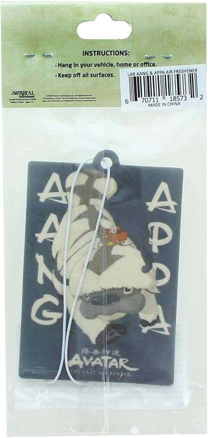 Avatar The Last Airbender Aang and Appa Air Freshener | Vanilla Scent
