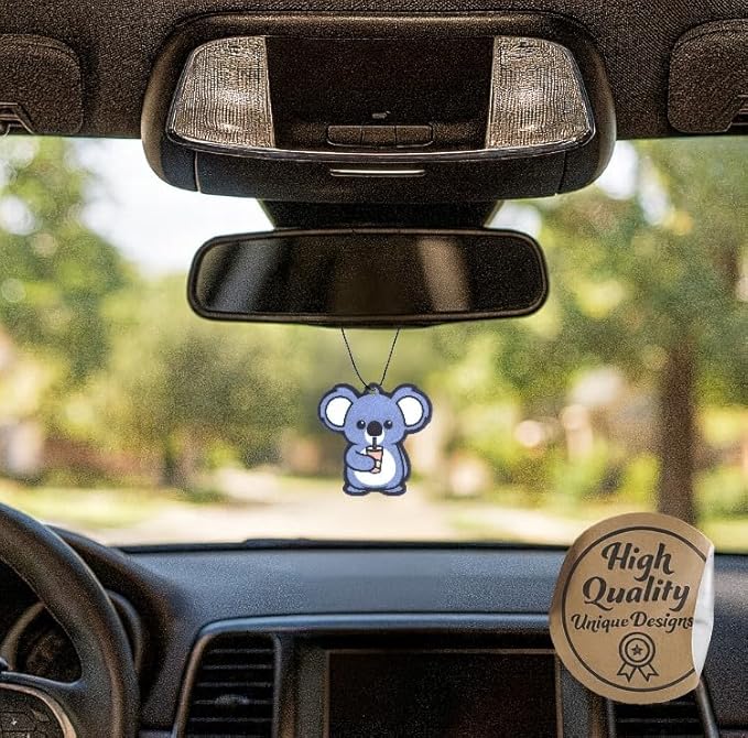 Fresh Fresheners Cute Kawaii Car Air Fresheners 4-pack Scented With Premium Oils (Scented Sweetie 4-Pack)
