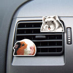 WIRESTER Fresh Scented Car Air Freshener Vent Clip, Decorative Accessories, Interior Decoration for Cars - Cute Animals, Nursery Animals, Chickens, Birds