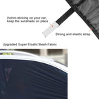 2Pack Large Car Window Screen Mesh 41" to 53", for Large SUV, Pickup, Truck, Minivan, Window Sun Shade for Car Camping Overnight Sleeping