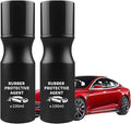 Car Rubber Seal Protectant - Gummi Pflege, Car Door Rubber Seal Protectant Strip Lubrication, Black Plastic Car Trim Restorer, Window Track Lubricant, Use on Car Door, Window, Trunk Seals (2)
