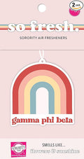 Gamma Phi Beta - Rainbow Air Freshener - 2/Pack - Flowers & Sunshine Scent