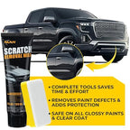 NUAN Car Scratch Remover Wax, Universal Premium Polishing Compound for Deep Scratches, 4 fl oz (120 ML), with Sponge and Cloth, Black