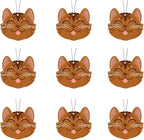 Cute CAT CAR AIR FRESHENER - Cute Cat Design, Long-Lasting Scent, Portion of Proceeds Benefit PAWS Chicago (Tropical Coconut - Pack of 3)