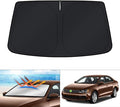 KUST Windshield Sun Shade for 2011-2018 Volkswagen VW Jetta Accessories Sunshade Foldable Window Sun Visor Protector Blocks UV Rays Keep Your Car Cooler