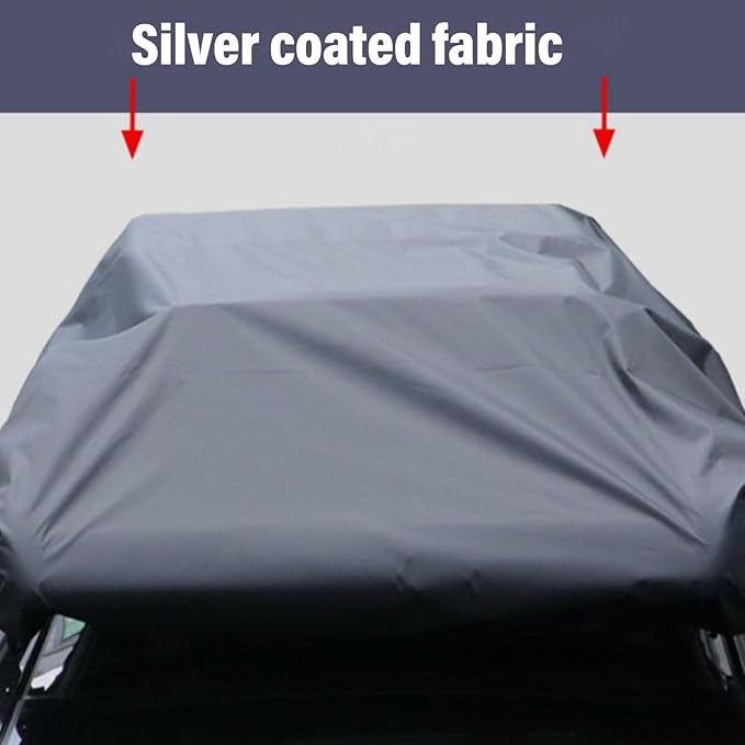 Pssopp 210D Oxford Cloth Water Proof Box Lid Cover,Tent Trailer Cover Travel Trailer Roof Cover car Roof Top Tent Trailer Cover for SUV Rooftop Travel Luggage Rack (170 * 145cm)
