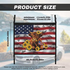 Cow USA Flag Car Roof Storage Bag Car Roof Seat Organizer Premium Car Seat Organizer One-Size-Fits Car Travel Accessories