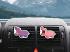 WIRESTER Set of 2 Fresh Scented Car Air Freshener Vent Clip, Decorative Accessories, Interior Decoration for Cars, Owl, Bird, Chicken, Guinea Pig, Rabbit, Dog, Cat