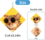 Personalized Photo Car Air Freshener – Custom Double-Sided Print – Fresh Linen Scent – Eco-Friendly, Long-Lasting Fragrance – For Family, Friends, Lovers (Rhombus)