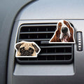 WIRESTER Set of 2 Fresh Scented Car Air Freshener Vent Clip, Decorative Accessories, Interior Decoration for Cars (Cat, Dog, Frog, Cow, Owl, Turtle, Sunflower, Baseball)