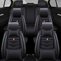 Car Seat Cover 6 Seats for Ford Explorer 2000-2026, Waterproof Durable Compatible Airbag, Premium Leather Seat Protector(6 Seats Luxury,Black)