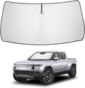 Proadsy Windshield Sunshade Custom for Rivian R1T 2022-2025 2026 Block Sun & UV Foldable 4-Layer Front Window Car Shade Protector Prime Accessories
