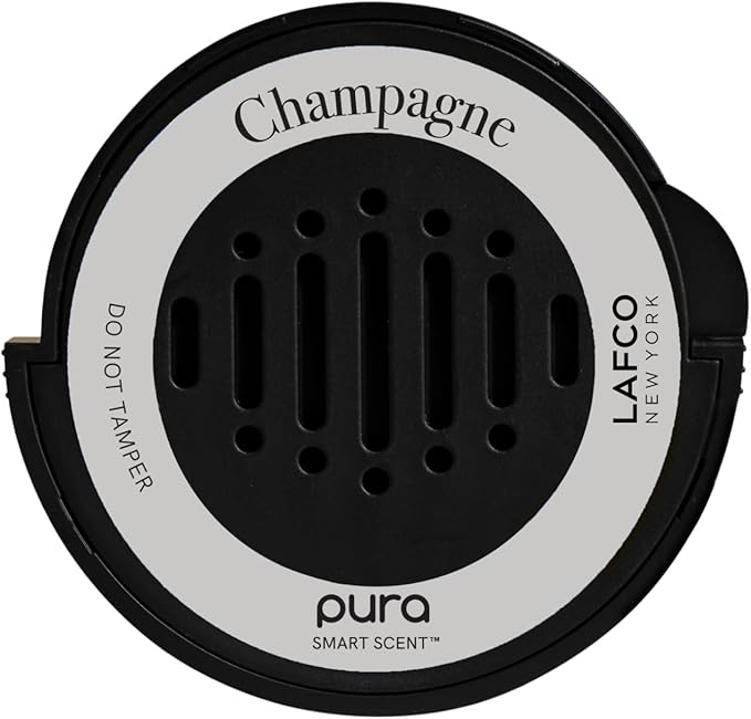 LAFCO New York Pura Car Smart Diffuser Refill, Champagne - 30-Day Scent - Free of Parabens & Phthalates - Cruelty Free