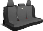 CAT PU Leather Rear Bench Seat Cover – Gray, 60/40 Split Fit for Cars, Trucks, SUVs – Waterproof, Scratch-Resistant, Semi-Universal Fit Rear Seat Protector for Most Auto Interior – Easy Install