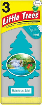 Little Trees Rainforest Mist Air Freshener (Pack of 6)