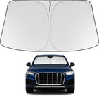 Proadsy Windshield Sun Shade for 2016-2025 2026 Audi Q7 Foldable Front Sunshade Protector Sun Visor Blocks UV Rays Keep Car Cooler