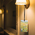 Landscape - Themed Car Air Freshener 4 Pcs, Oil Painting - Style Scenery Hanging Air Freshener for Cars Closet Drawer Books, Car Accessories Mirror Decor for Nature Lovers.