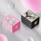 Car fragrance diffuser pilot air outlet fragrance diffuser cartoon rotating fan leaf perfume cute cartoon shape perfume air freshener with 2 fragrances (panda)