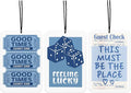 Retro Preppy Blue Car Air Freshener Funky Dice Y2K Car Accessories Interior Hanging 3Pcs, Feeling Lucky Good Times Girly Rear View Mirror Decor Cute Car Accessories for Women Closet Drawer(Lavender)