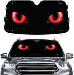 GENANY Devil Eye Windshield Sun Shade for Car SUV Truck (64x32 Inches), Sun Shade Windshield, Shades for Front Windows, Protector Blocks UV, Car Decor
