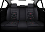 Car Seat Covers Full Set,Automotive seat Covers for Cars,Waterproof Leather seat Covers with Fixed Lumbar Support,Universal Fit for Most Cars,SUV,Trucks and Sedans